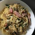 みきかつひろ's cooksnap of when they made ★ほうれん草とソーセージの和風パスタ★.