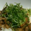 蜜柑の花's cooksnap of when they made 男飯！ねぎたっぷり豚丼.