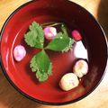 ♡しおはる♡'s cooksnap of when they made 簡単おもてなし　麩と結び三つ葉のすまし汁.