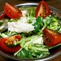 ☆えりさち☆'s cooksnap of when they made ＊ササミと豆苗の梅マヨカップサラダ＊.