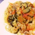 kiminov's cooksnap of when they made ズボラさんの簡単トマト茄子パスタ♪.