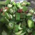 プププ333's cooksnap of when they made オクラ梅肉和え.