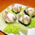 rahoo's cooksnap of when they made こどもの日にカップde兜寿司.