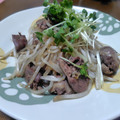 クリーピングタイム☆'s cooksnap of when they made ブタハツのもやしとにんにく炒め.