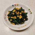 まんまるまうちゃん's cooksnap of when they made ✿ホウレン草とコーンのバター醤油味.