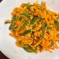 あやママ99's cooksnap of when they made ピーマンとにんじんと卵の洋風きんぴら.