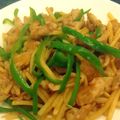 古賀竜一's cooksnap of when they made 豚肉ピーマンタケノコの炒め★青椒肉絲風★.