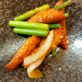 クックLH15RL☆'s cooksnap of when they made 韓国料理—さつま揚げとにんにくの芽炒め.