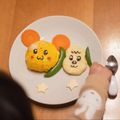 クックGLUGHU☆'s cooksnap of when they made 2歳誕生日＊　うーたん＆ワンワンプレート.