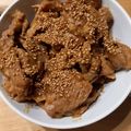 クックGE745F☆'s cooksnap of when they made めちゃ旨！甘辛名古屋味豚薄切りで♪.