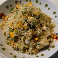 ラフロイグ31年's cooksnap of when they made ごま油でシラス炒飯.