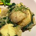 Kaoriru's cooksnap of when they made じゃがいもとほうれん草のガーリックソテー.