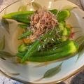 ぶす丸's cooksnap of when they made 基本のおかず◇オクラのおひたし◇副菜.