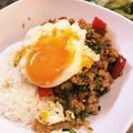 yuki7mizu's cooksnap of when they made 【簡単本格♪】ガパオライス【お弁当】.