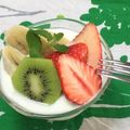 おはなすき's cooksnap of when they made はちみつレモンのヨーグルトフルーツパフェ.