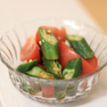 ぽっぽぺぺ's cooksnap of when they made オクラとトマトの簡単和え物.