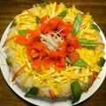 saonyaaan's cooksnap of when they made ちらし寿司ケーキ.