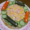 meechun♡'s cooksnap of when they made 幼稚園 キャラ弁♡ひなまつり ちらし風.