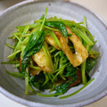 まほじょ's cooksnap of when they made 三つ葉とちくわの炒め物.