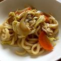 ひよこ★な's cooksnap of when they made 焼きうどん☆ランチにも.