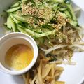 パパの手料理☆'s cooksnap of when they made きゅうりとメンマのモヤシ中華ナムル.