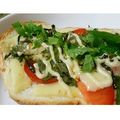 daiだい's cooksnap of when they made 紫蘇香る❀トマトの塩昆布レモントースト.