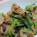 さにな's cooksnap of when they made チャチャッと豚肉小松菜炒め.