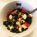 クックE662AA☆'s cooksnap of when they made たことトマトとわかめのさっぱりサラダ.