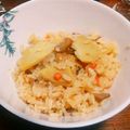 クックHRY7CZ☆'s cooksnap of when they made 鶏肉でだしいらず☆ごま香る〜たけのこご飯.