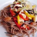 さとよこ's cooksnap of when they made 蕎麦のエスニックピリ辛パスタ♪.