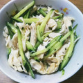 はろーもえか's cooksnap of when they made 我が家の♡鶏ささみときゅうりの和え物.