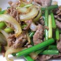 タマトロ's cooksnap of when they made 牛肉とニンニクの芽のオイスター炒め✿.