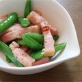 ぷいちゃん1103's cooksnap of when they made ✿スナップエンドウとベーコンのGP炒め✿.