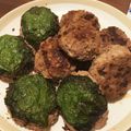 のんびり自炊's cooksnap of when they made しゃきしゃき！えのきハンバーグ.