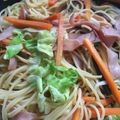 ミホ1115's cooksnap of when they made 行者にんにくのしょうゆ漬でパスタ♪.