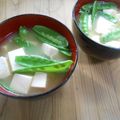 しのばぁたん's cooksnap of when they made 我が家の味噌汁(豆腐と絹さや).