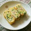みるめ768's cooksnap of when they made お弁当に☆カニカマと貝割れの卵焼き.