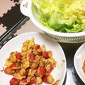 ウミヨ's cooksnap of when they made 卵とウインナーのレタス包み.