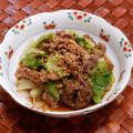 のば☀のば's cooksnap of when they made 牛肉とレタスのオイスターソース炒め。.
