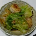 ヨシヨッシー's cooksnap of when they made 鶏肉とキャベツのバター醤油炒め.