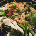 machinachi's cooksnap of when they made 菜の花とささみのわさび梅おかかマヨ和え.