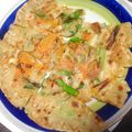 女帝蜂蜜✨料理研究所's cooksnap of when they made へしこ入りチヂミ.