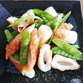 orai's cooksnap of when they made レンジで竹輪と絹さやのササッと煮♪.