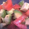 Ｑuacky's cooksnap of when they made バジル香る♪アボカド＆トマトのマリネ.
