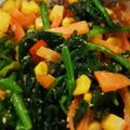 彩｡｡'s cooksnap of when they made 塩麹のカラフルナムル.