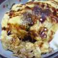 ゆうぴゃん♪♪♪'s cooksnap of when they made 焼きそば味☆お好み焼き風オムライス.