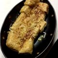 海天藍's cooksnap of when they made 栃尾油揚げのシンプル焼き.