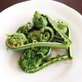 手納豆's cooksnap of when they made 簡単。こごみのおひたし 麺つゆで.