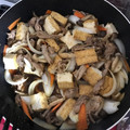 マーブルとラン's cooksnap of when they made 市販すき焼きのタレと厚揚げで簡単肉豆腐.
