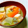 jenis's cooksnap of when they made 鮭のあらと生姜のあったか味噌汁.